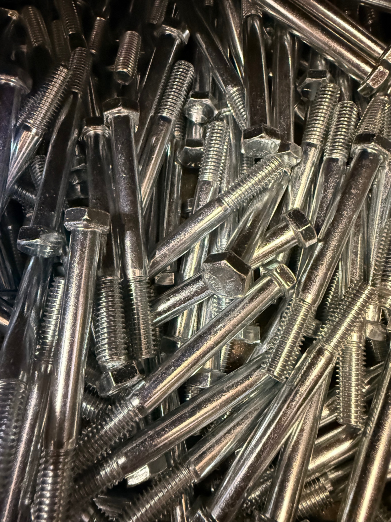 Hex bolts — zinc finish